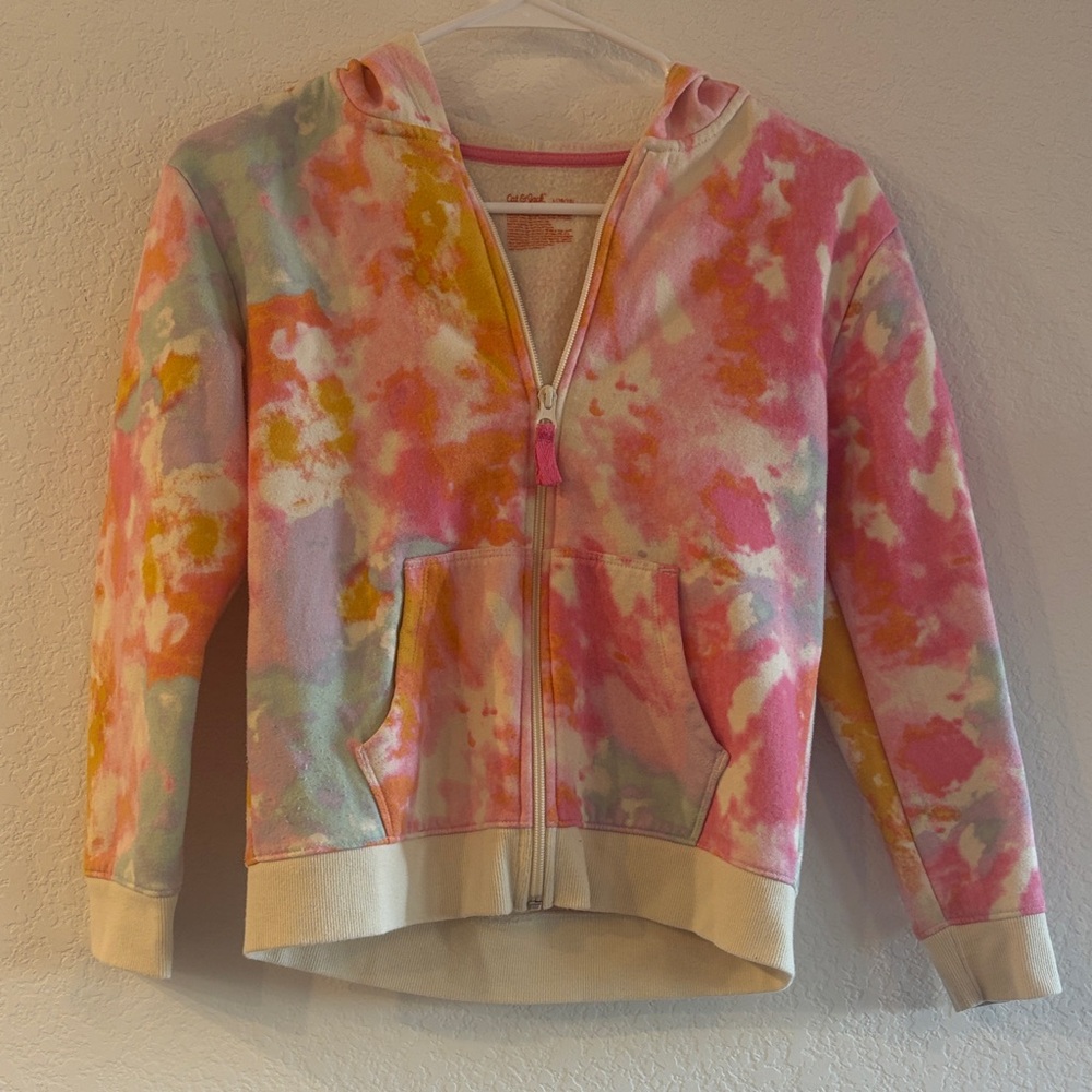 Cat & Jack Multicolored Tie-Dye Hoodie